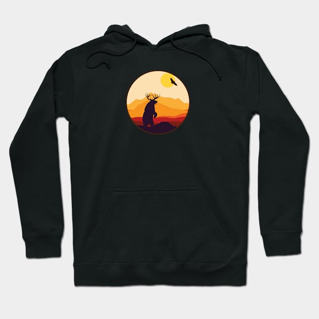 Beer Sunset Hoodie by GrumpyDog